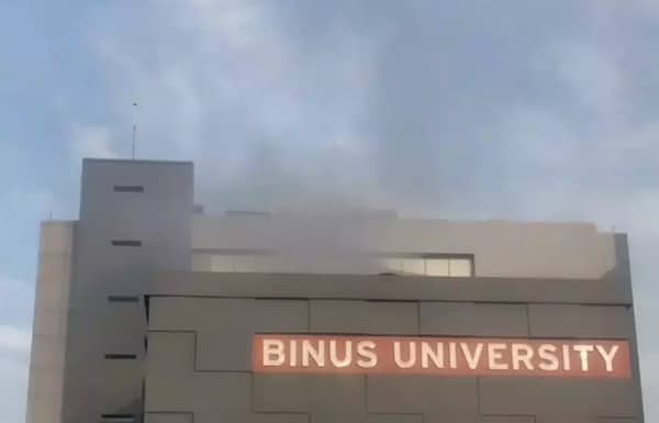 binus terbakar