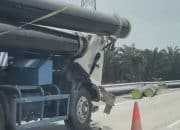 Kecelakaan Beruntun di Tol Kualanamu, Truk Pipa Baja Picu Tabrakan Tiga Kendaraan
