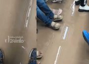 Hujan Deras Rendam Gerbong KRL di Bogor, Ini Kondisinya