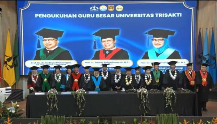 Tingkatkan Mutu Pendidikan Tinggi, Universitas Trisakti Kukuhkan Tiga Guru Besar Baru