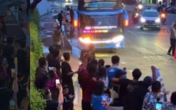 Sambutan Bobotoh di Samarinda
