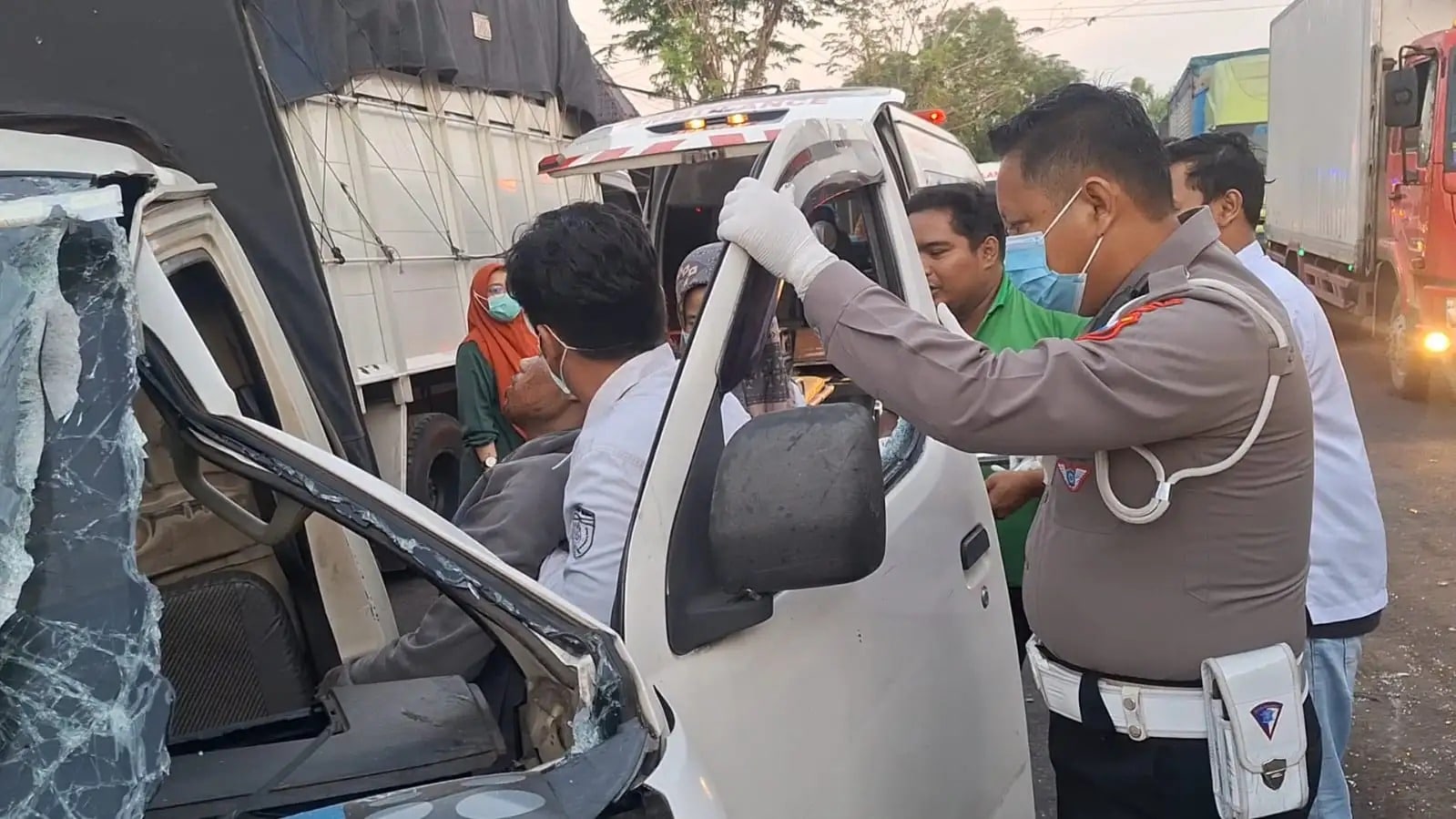 Kecelakaan Beruntun di Ngawi