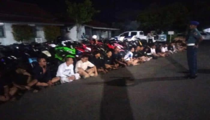 Puluhan Motor Knalpot Brong Terjaring Razia Malam di Cilacap, Pengendara Langsung Dibina