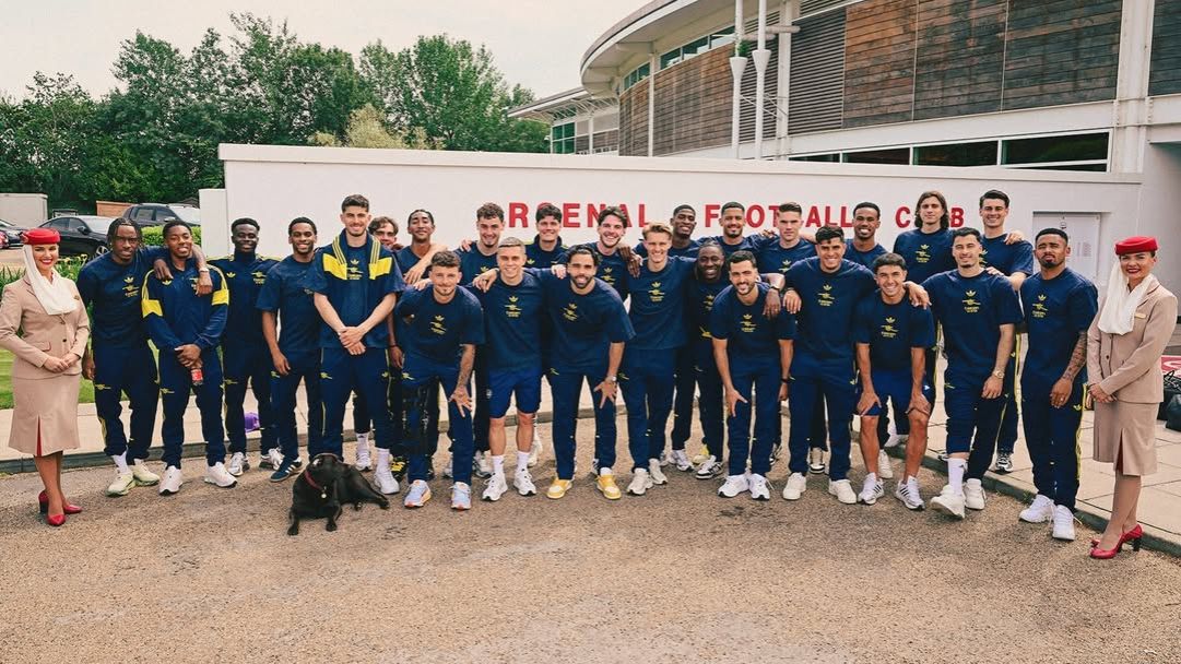 Arsenal mendarat di Budapest jelang final Liga Champions lawan PSG.