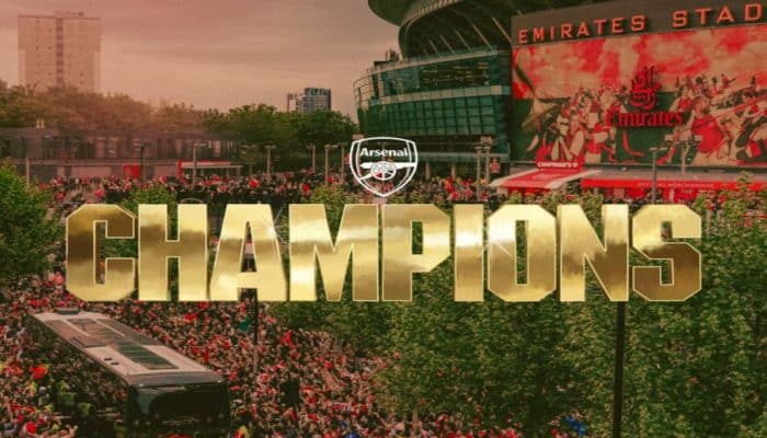 Pesta Rakyat di London Utara! Arsenal Arak Trofi Juara Liga Premier, Rayakan Musim Luar Biasa