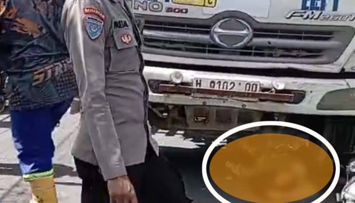 Gagal Menyalip Anak di Bawah Umur Bertabrakan dengan Truk Molen Nyawanya Melayang di Jalan Raya Bojonegoro