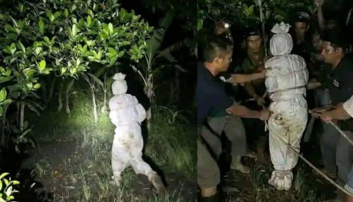 Polisi Amankan Pocong Viral di Sosial Media yang Meresahkan Warga Jember