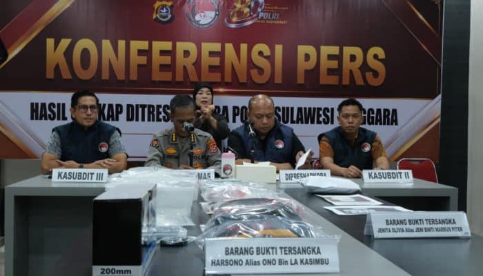 Ditresnarkoba Polda Sultra Bongkar Dua Kasus! 3 Kg Sabu Disita, 30 Ribu Jiwa Terselamatkan