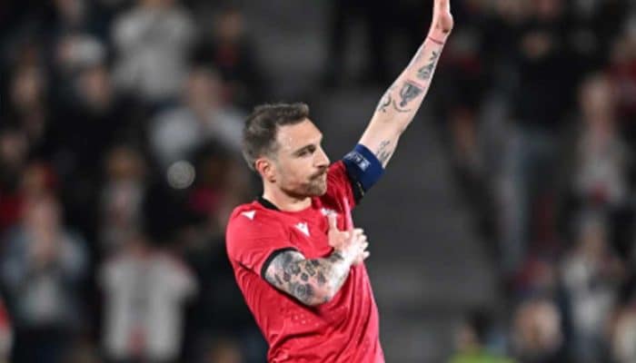 Georgia Ditahan Imbang Rumania 1-1, Giorgi Kvilitaia Sulit Kembangkan Permainan