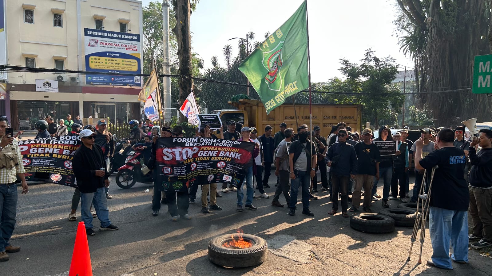 Aliansi Forum Ormas Bogor Bersatu Desak Proyek Gene Bank Disegel