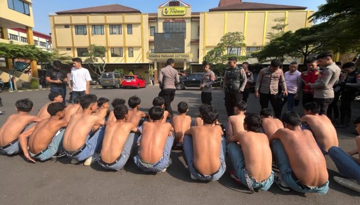 Satgas Pelajar dan Polisi Gagalkan Dugaan Tawuran di Bogor, Dua Sajam Diamankan