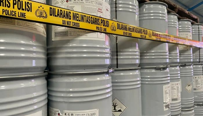 Jaringan Sianida Ilegal Terkuak! Bareskrim Amankan 18,1 Ton Barang Berbahaya dan Tetapkan Dua Tersangka