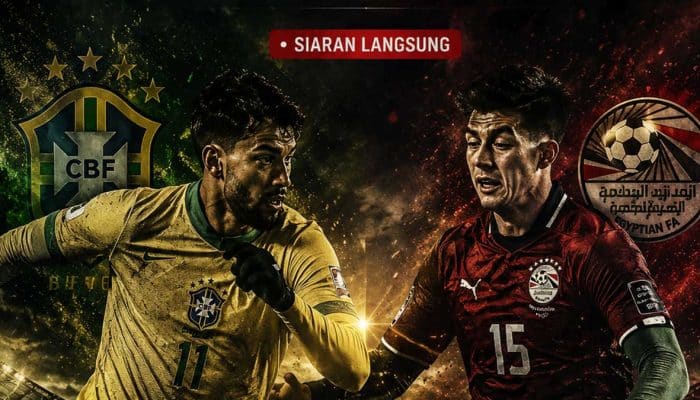 Siaran Langsung Brazil vs Mesir Laga Ujicoba, 7 Juni 2026