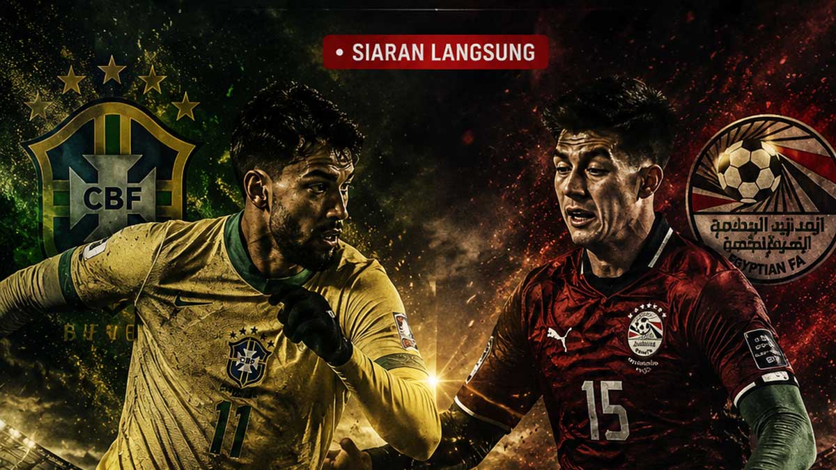 Siaran langsung Brazil vs Mesir