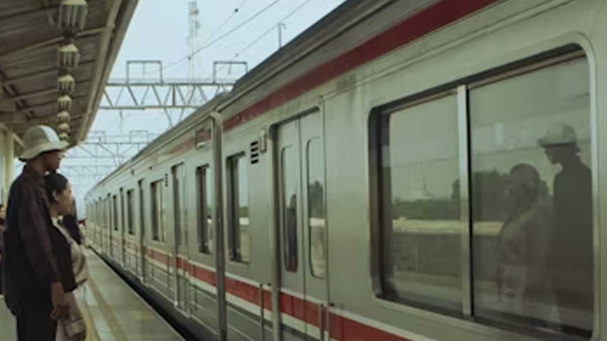 Tiktok live di KRL
