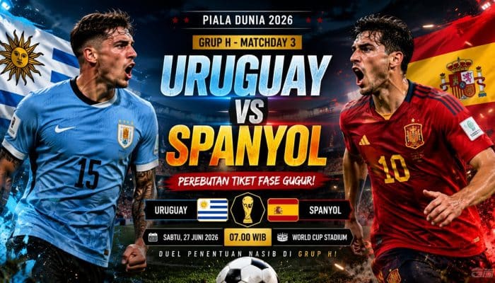 Prediksi Skor Uruguay vs Spanyol: La Roja Lebih Diunggulkan, La Celeste Terancam Tersingkir
