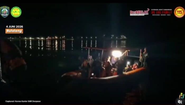Perahu Terbalik di Perairan Sanggalangit Buleleng Bali, 6 Pemancing Selamat!