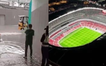 Estadio Azteca banjir