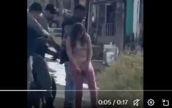wanita Brasil sembunyikan pistol