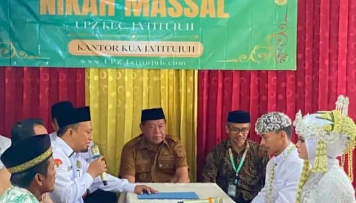 10 Pasangan Ikuti Nikah Massal Gratis di Jatitujuh Majalengka, Sambut Tahun Baru Islam 1448 Hijriah