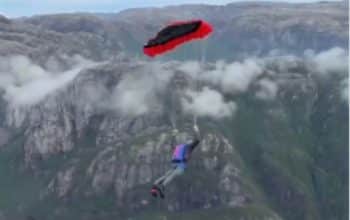 BASE jumper Norwegia