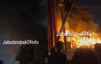 kebakaran di Bekasi Utara