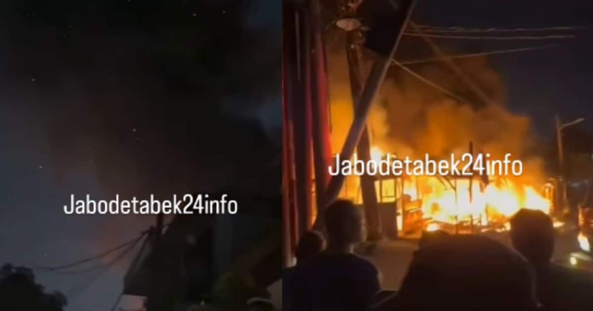kebakaran di Bekasi Utara