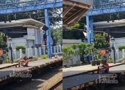 Viral Pria Naik Gerbong Kereta Barang di Stasiun Jatinegara, Langsung Diamankan Petugas