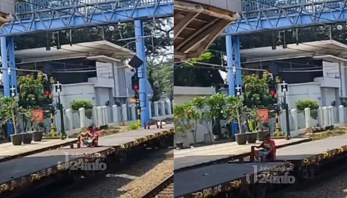Viral Pria Naik Gerbong Kereta Barang di Stasiun Jatinegara, Langsung Diamankan Petugas