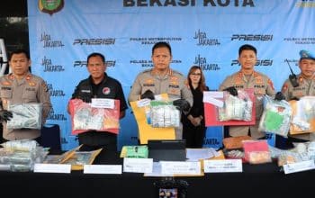 Polres Bekasi Kota Ungkap 102 Kasus Narkotika