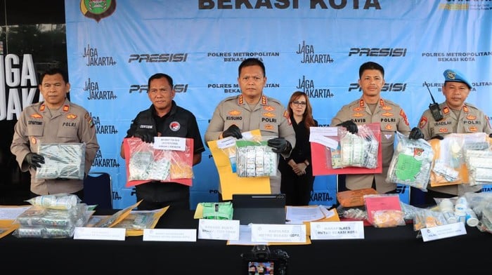 Polres Bekasi Kota Ungkap 102 Kasus Narkotika