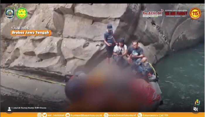 Basarnas Evakuasi Korban Tenggelam di Curug Randukasang Brebes, Ini Kronologi Lengkap Pencarian Korban