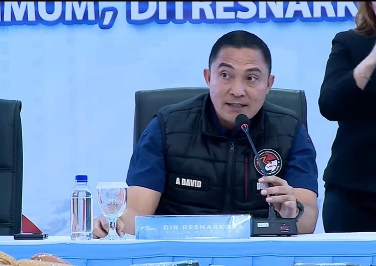 Direktur Reserse Narkoba Polda Metro Jaya, Kombes Pol Ahmad David