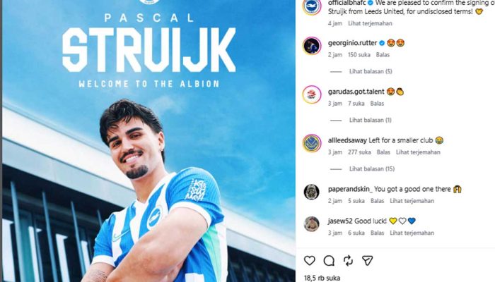 Pascal Struijk Pindah dari Leeds ke Brighton,  Timnas Indonesia Jadi Sorotan