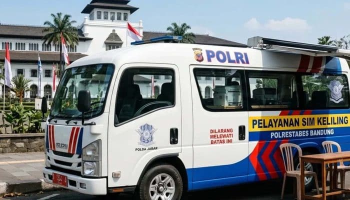 Dua Lokasi Pepanjangan SIM Keliling Polresta Bandung hari ini Sabtu, 11 Juli 2026