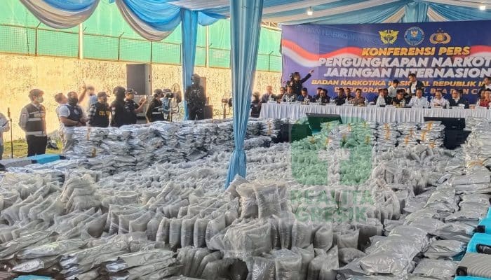 BNN dan Bea Cukai Bongkar 3,3 ton Narkotika di Pergudangan Prambanan Bizland Gresik