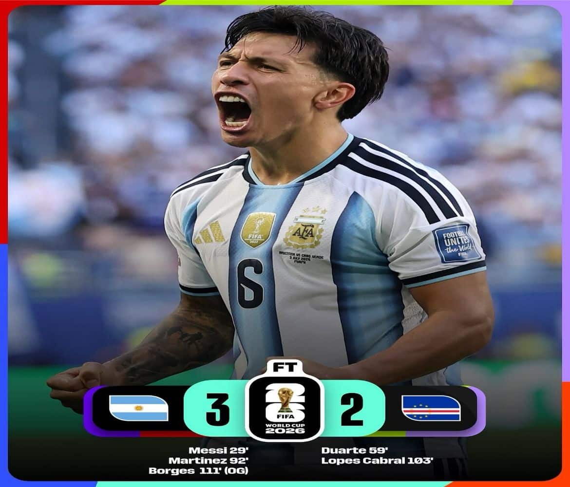 Argentina vs Tanjung Verde