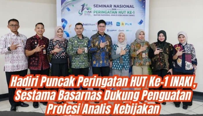 Sestama Basarnas Hadiri HUT Ke-1 INAKI, Dukung Penguatan Analis Kebijakan untuk Wujudkan Kebijakan Berkualitas
