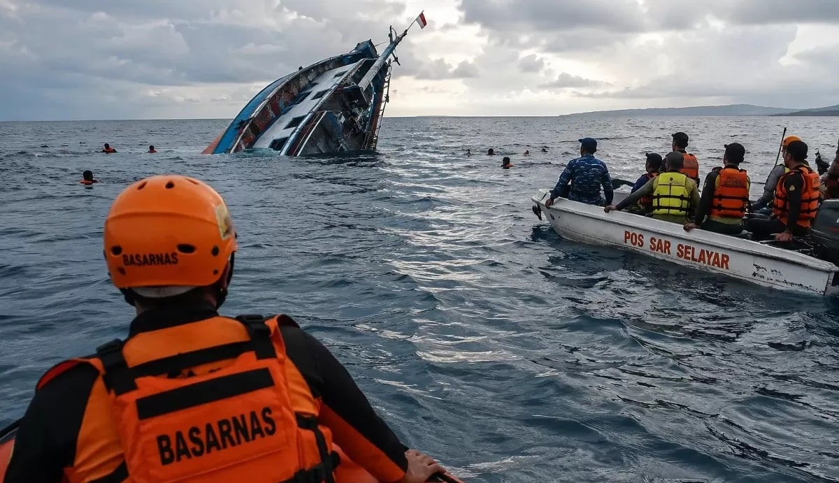 KM Nurul Salsa yang tenggelam di Perairan Selayar, Sulses.