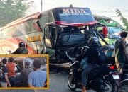 Kecelakaan Maut Bus Mira vs Innova Pengemudi warga Kediri Tewas Terjepit di Ruang Kemudi