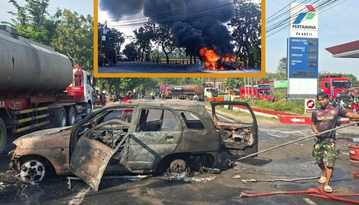 Mobil Taruna Terbakar di Nganjuk Seorang Anak Kecil Menjadi Korban Berikut Kronologinya