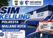 SIM Keliling Kota Malang Hari ini di GOR Ken Arok, Cek Jadwalnya