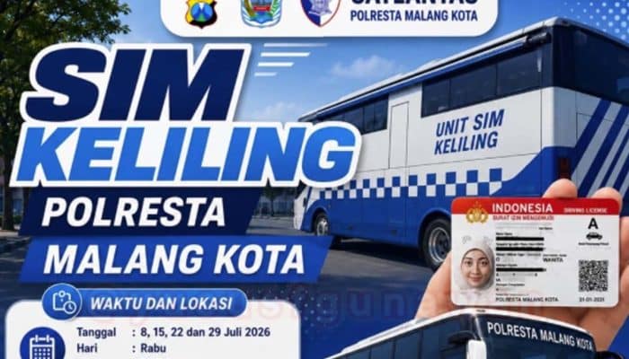 Jadwal SIM Keliling Kota Malang Rabu, 28 Oktober 2026 di GOR Ken Arok