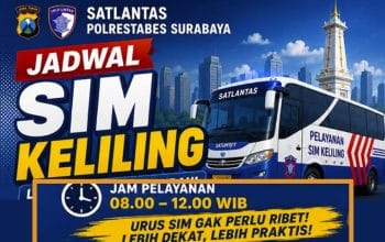 SIM Keliling Terminal Bratang dan ITC Mall Surabaya Tetap Buka hari ini Sabtu, 24 Oktober 2026