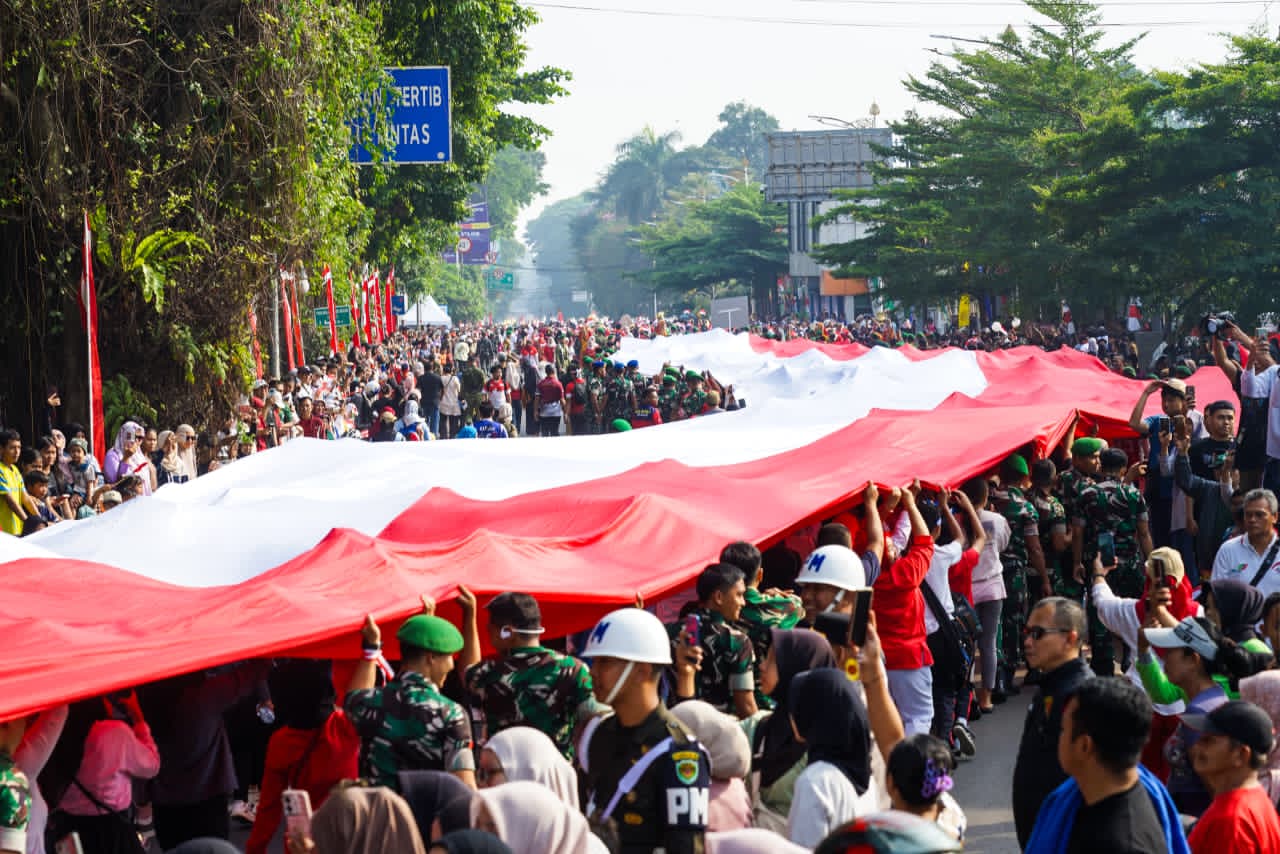 Kirab Bendera Merah Putih di Kota Bogor