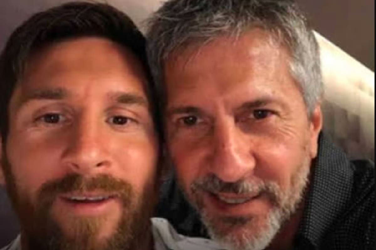 Lionel Messi dan sang ayah, Jorge Messi.