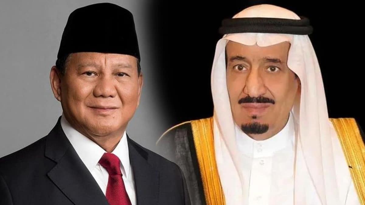 Presiden RI Prabowo Subianto dan Raja Arab Saudi Salman bin Abdulaziz Al Saud.