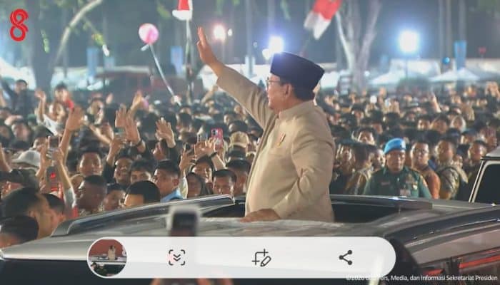 Ratusan Ribu Warga Padati Pesta Rakyat di Monas, Disaksikan Langsung Presiden Prabowo