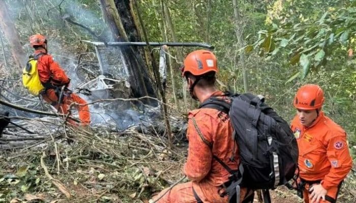 Helikopter Jatuh di Hutan Rio de Janeiro, Empat Orang Tewas
