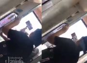 Dua Pemuda Nekat Buka Pintu Kereta saat Melaju, Diduga Demi Konten